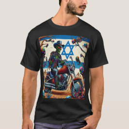 Camiseta Zombie Biker in Apocalyptic Israeli Scene