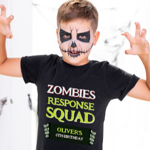 Camiseta Zombie Birthday Resposta de Dia de as Bruxas engra