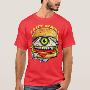 Camiseta Zombie Burger Cérebros Desagradáveis