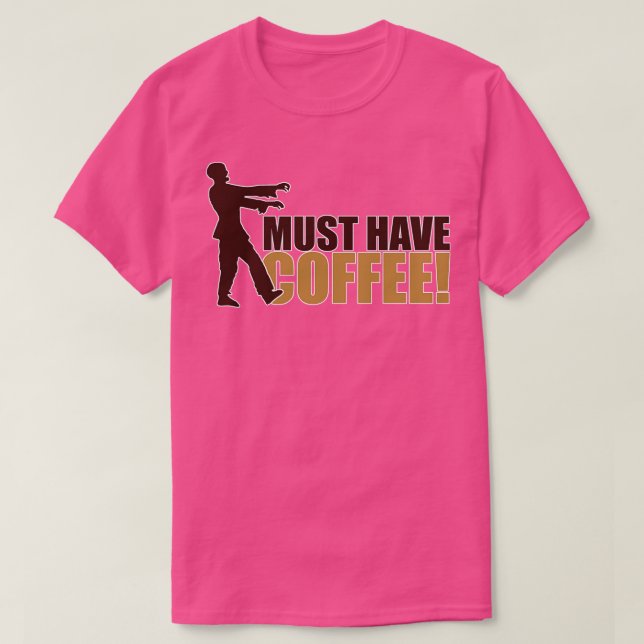 Camiseta Zombie café (Frente do Design)