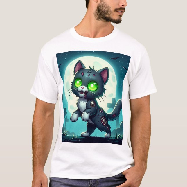 Camiseta Zombie Cat (Frente)