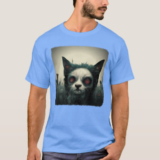Camiseta Zombie Cat Aesthetic Evil Scary Horror Halloween v