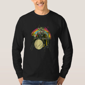 Camiseta Zombie Cat Drummer