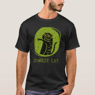 Camiseta Zombie Cat Funny Spooky Halloween