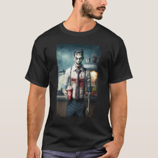 Camiseta Zombie Coffee Barista Zombies In Everyday Life S