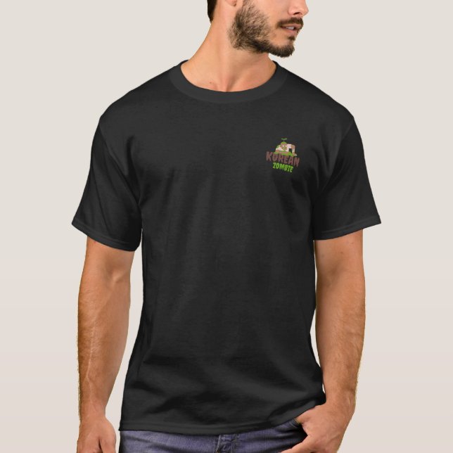 camiseta zombie coreana para homens e mulheres (Frente)