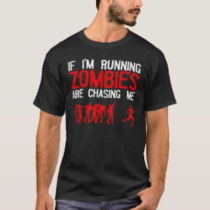 Camiseta Zombie Correndo Por Homens Mulheres No Dia Das Bru