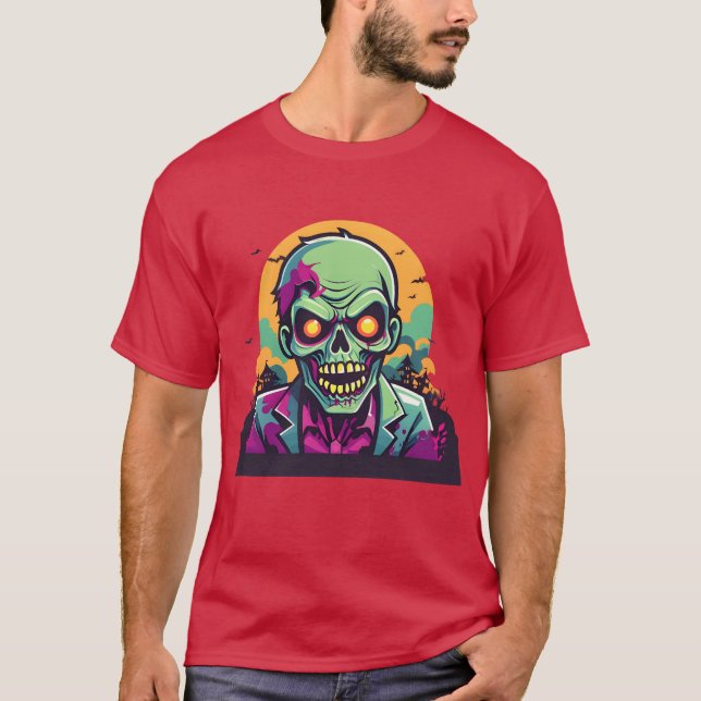 Camiseta zombie creepy friends (Frente)