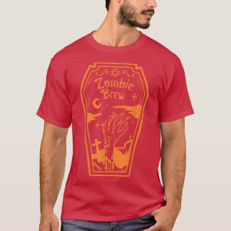 Camiseta Zombie Crew Coffin Feliz Assustador Halloween Nigh