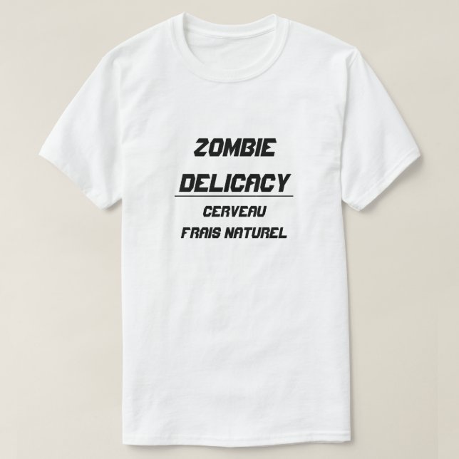 Camiseta Zombie Delicacy (Frente do Design)