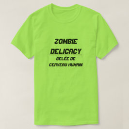 Camiseta Zombie Delicacy Geleia do cérebro humano