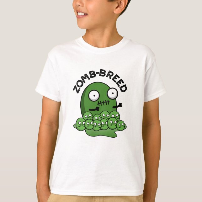 Camiseta Zombie, Dia de as Bruxas engraçado Zombie, Rama Zo (Frente)