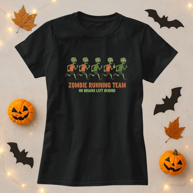 Camiseta Zombie do Halloween fugitivo, sem cérebro (Criador carregado)
