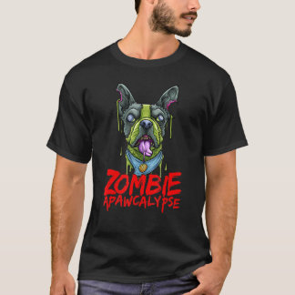 Camiseta Zombie Dog French Buldogue Apawcalypse Frenchie Ha