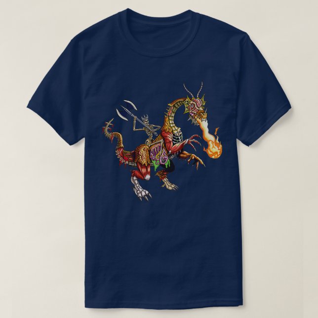 Camiseta Zombie Dragon Rider Classic TSirt (Frente do Design)