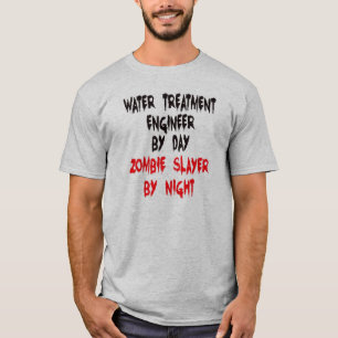 Camiseta Zombie Engenheiro de Tratamento de Águas Caçadoras