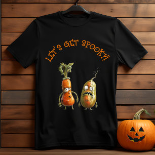 Camiseta Zombie engraçada e preta Halloween