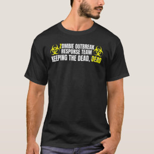 Camiseta Zombie Engraçado Apocalypse Morto Por Homens