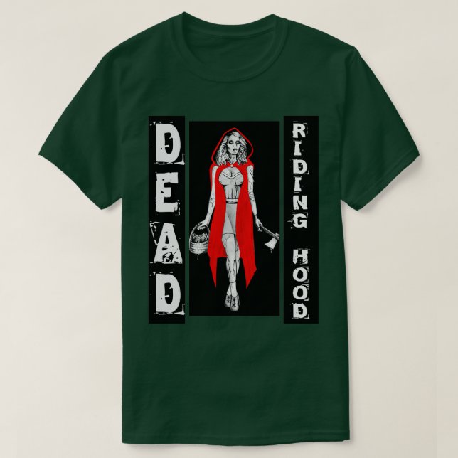 Camiseta Zombie Fairytales MORTO de Hood RIDING HOOD 1 (Frente do Design)