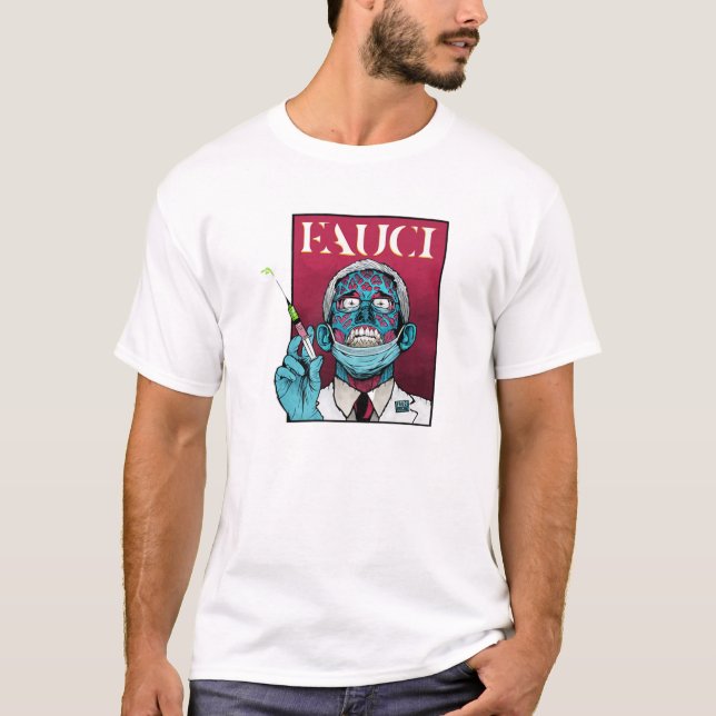 Camiseta Zombie Fauci Science Anti Mask Arrest Fauci Dr. Fa (Frente)