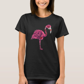 Camiseta Zombie Flamingo Spooky Creepy Halloween Costume Wo