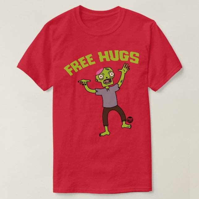 CAMISETA ZOMBIE FREE HUGS (Frente do Design)