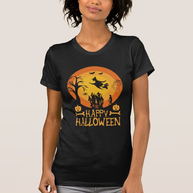 Camiseta Zombie Graveyard Scene Halloween (Frente)