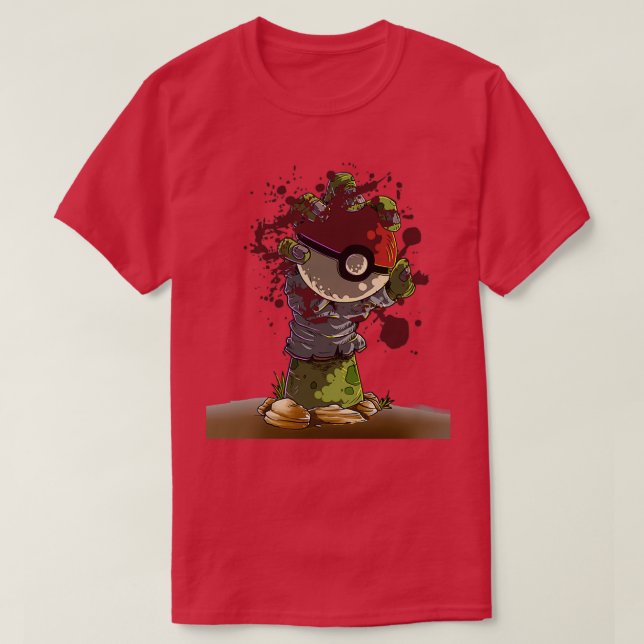Camiseta Zombie Hand Ball (Frente do Design)