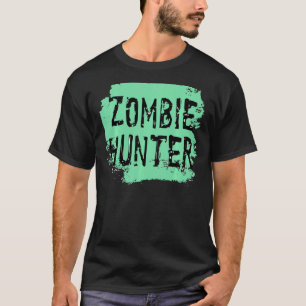 Camiseta Zombie Hunter Halloween caçando roupas bonitas
