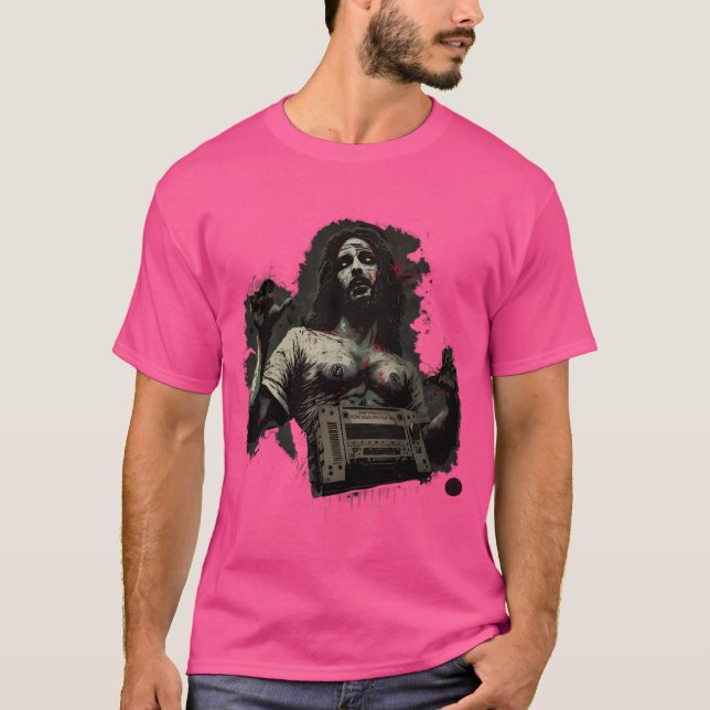 Camiseta Zombie Jesus engraçado (Frente)