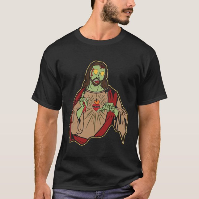 Camiseta Zombie Jesus Risen Easter Sunday Religous Christ J (Frente)