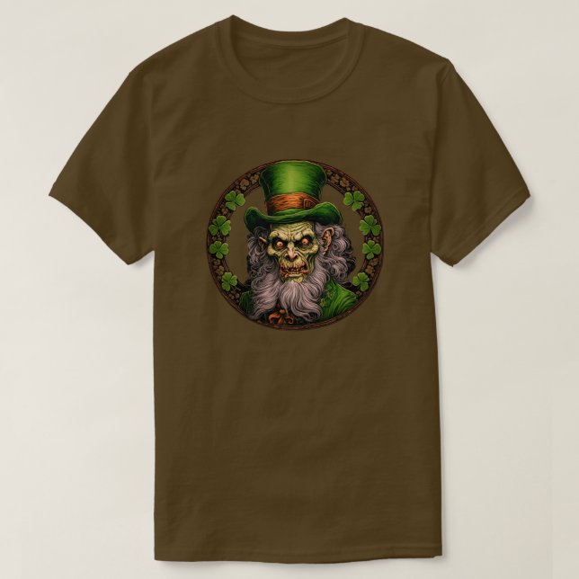 Camiseta Zombie Leprechaun T-Shirt (Frente do Design)