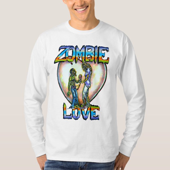 Camiseta "Zombie Love" Arte de Rebecca O'Donnell (Frente)