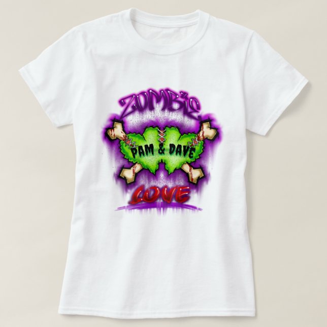 Camiseta Zombie Love T-Shirt (Frente do Design)