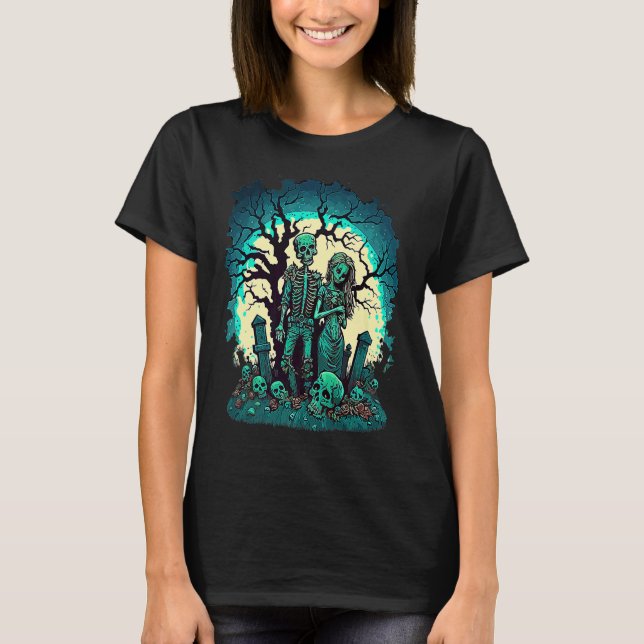 Camiseta Zombie Love Valentine Horror Monster Halloween Got (Frente)