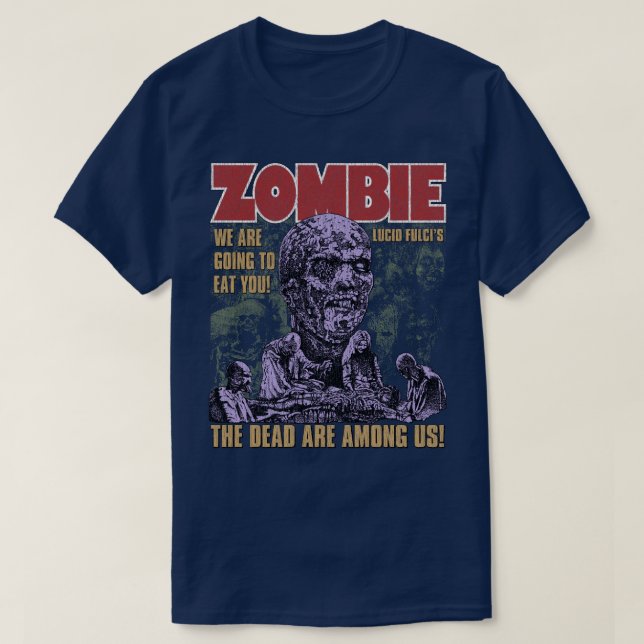 Camiseta Zombie Lucio Fulci - Horror Italiano (Frente do Design)