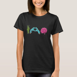 Camiseta Zombie Mãos Povos de Paz