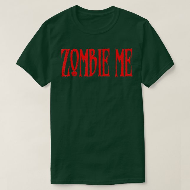 Camiseta Zombie-me Gráfico do Assustador do Halloween  (Frente do Design)