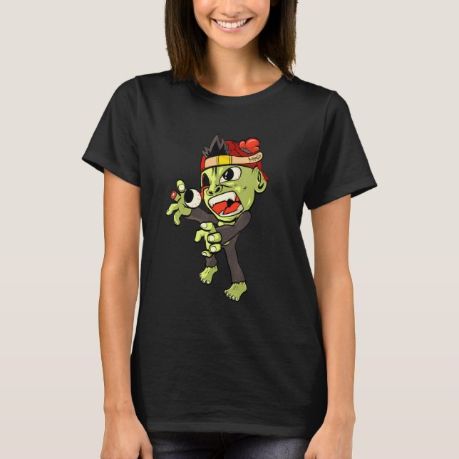 Camiseta Zombie Monkey Horror Scary Halloween (Frente)