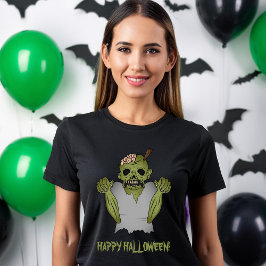 Camiseta Zombie Monster Halloween Vermelhos e Mortos