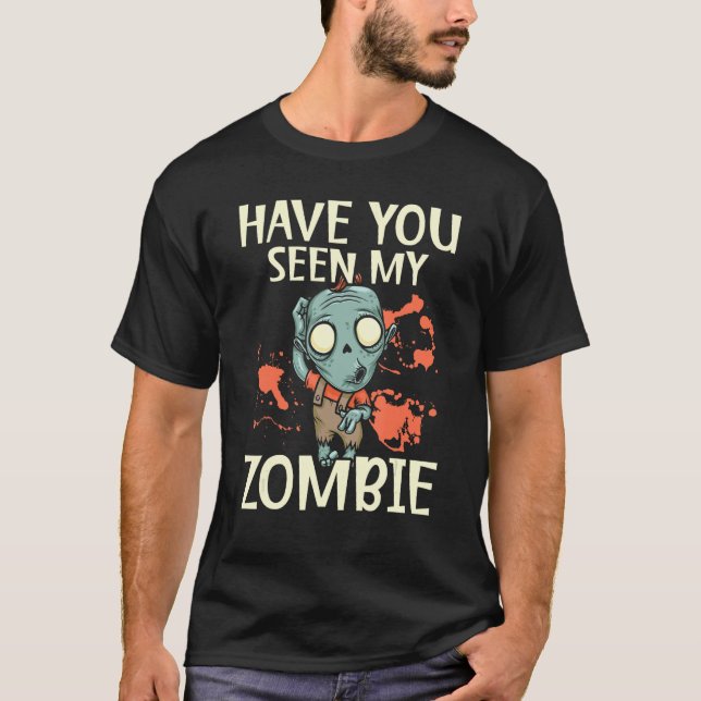 Camiseta Zombie Morto Monstro Trick Ou Tratar O Halloween (Frente)