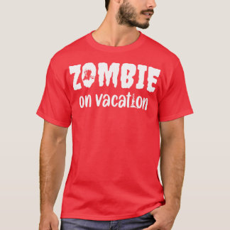 Camiseta Zombie na Design de Dia de as Bruxas engraçado de 