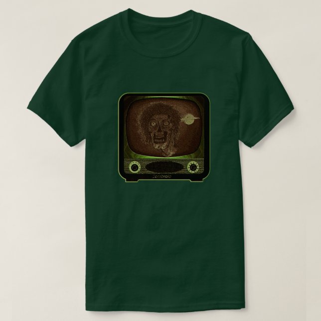 Camiseta Zombie na TV - 2 (Frente do Design)