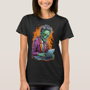 Camiseta Zombie no Cubicle Halloween