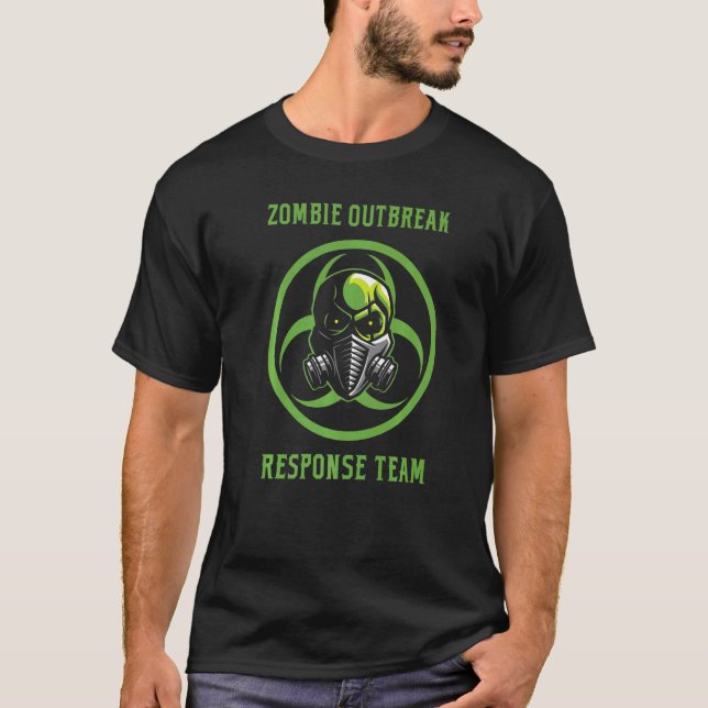 Camiseta Zombie Outbreak Response Team  Halloween (Frente)
