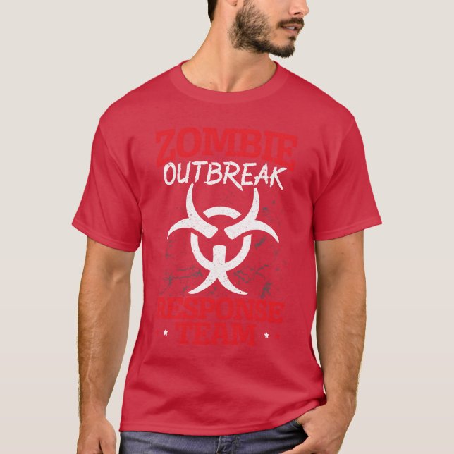 Camiseta Zombie Outbreak Responseamrick Orreat amigo (Frente)