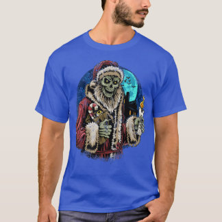 Camiseta Zombie Papais noeis Engraçados Sarcásticos Frio Na