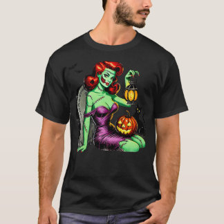 Camiseta Zombie Pin up Girl Halloween
