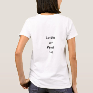 Camiseta Zombie Pin Up Girl Protesto I-Shirt da Mulher