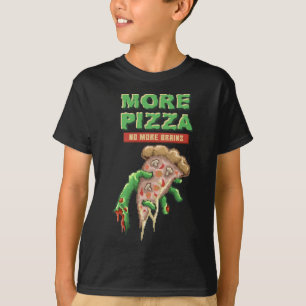 Camiseta Zombie Pizza, Pizza Morta, Presente De Horror